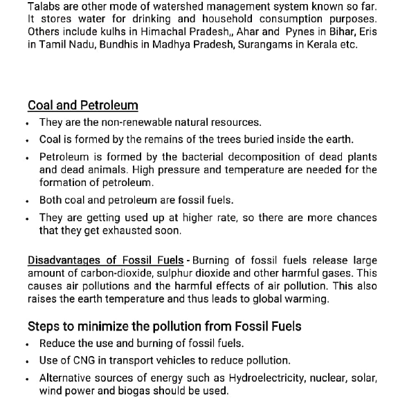 CBSE Class 10 Science Sustainable Management of Natural Resources